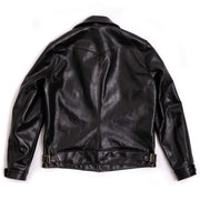 SHANGRI-LA “COSSACK” BLACK HORSEHIDE LEATHER JACKET