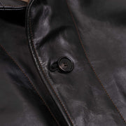 SHANGRI-LA “COSSACK” BLACK HORSEHIDE LEATHER JACKET