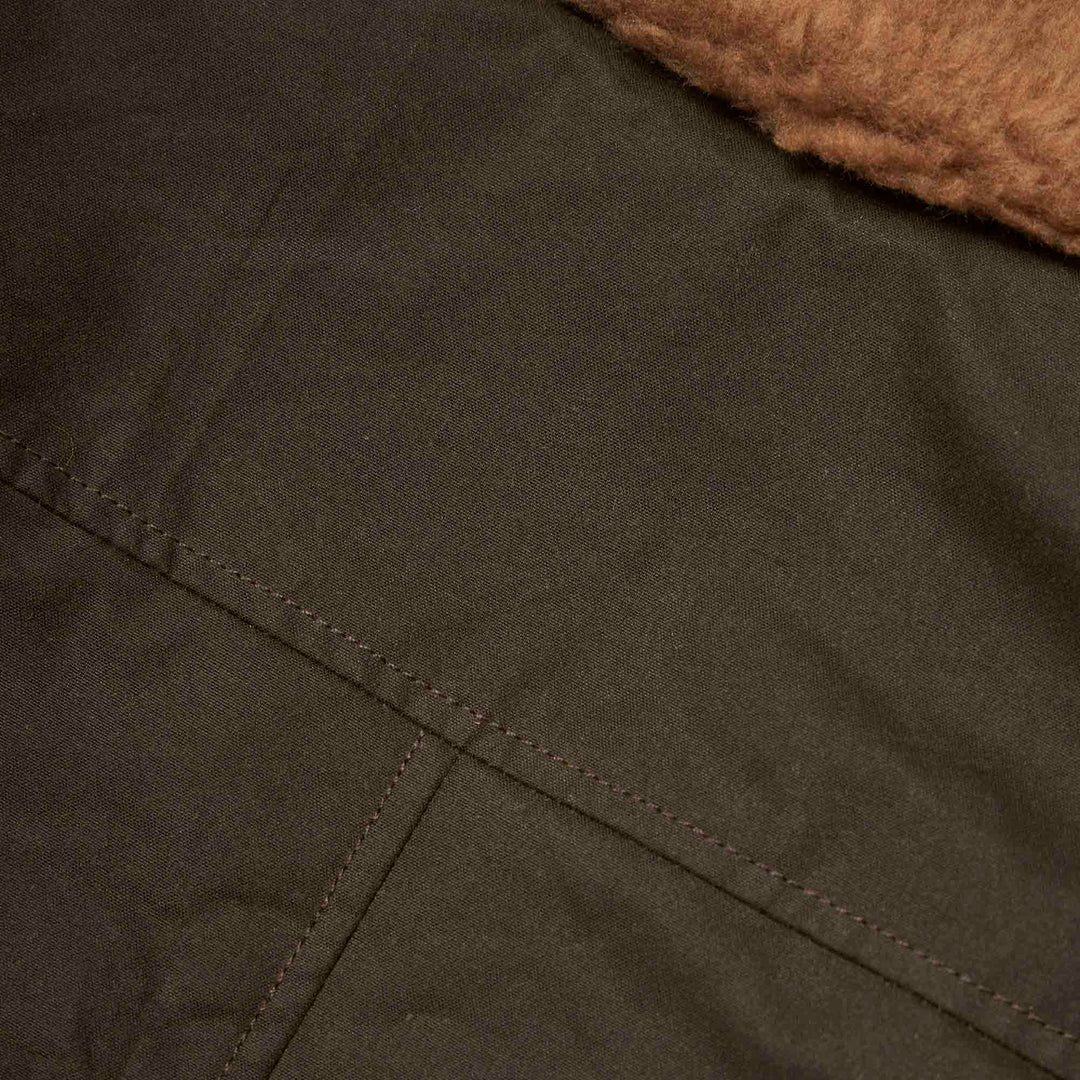 SHANGRI-LA “DECK” N-1 ARMY GREEN WAXED CANVAS JACKET — LIMITED