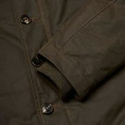 SHANGRI-LA “DECK” N-1 ARMY GREEN WAXED CANVAS JACKET — LIMITED EDITION OF 50 PIECES