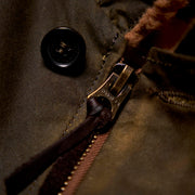 SHANGRI-LA “DECK” N-1 ARMY GREEN WAXED CANVAS JACKET — LIMITED EDITION OF 50 PIECES