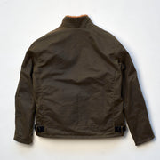 SHANGRI-LA “SWEDISH” ARMY GREEN MOTORCYCLE WAXED CANVAS JACKET — LIMITED EDITION OF 50