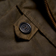 SHANGRI-LA “SWEDISH” ARMY GREEN MOTORCYCLE WAXED CANVAS JACKET — LIMITED EDITION OF 50