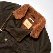 SHANGRI-LA “SWEDISH” ARMY GREEN MOTORCYCLE WAXED CANVAS JACKET — LIMITED EDITION OF 50