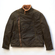 SHANGRI-LA “SWEDISH” ARMY GREEN MOTORCYCLE WAXED CANVAS JACKET — LIMITED EDITION OF 50