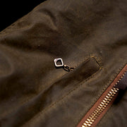 SHANGRI-LA “SWEDISH” ARMY GREEN MOTORCYCLE WAXED CANVAS JACKET — LIMITED EDITION OF 50