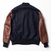 SHANGRI-LA HERITAGE "VARSITY" NAVY BLUE WOOL JACKET