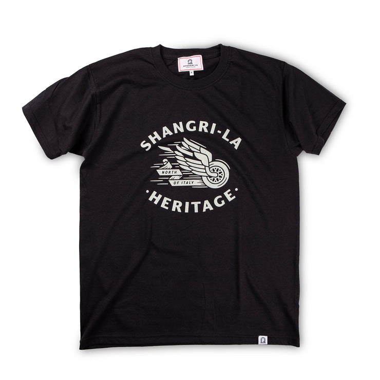 SHANGRI-LA HERITAGE "WINGED WHEEL" T SHIRT