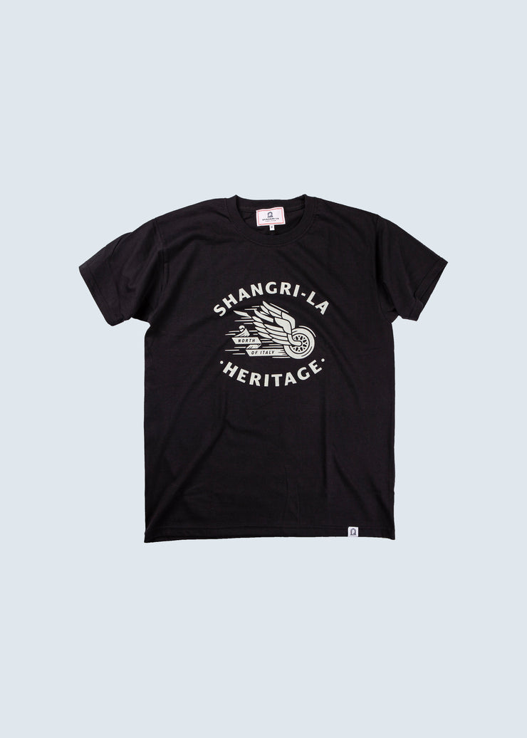 SHANGRI-LA HERITAGE "WINGED WHEEL" T SHIRT