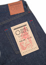 HOLY BLUE "YEAR ONE" 12.5OZ NEP DENIM REGULAR TAPERED JEANS